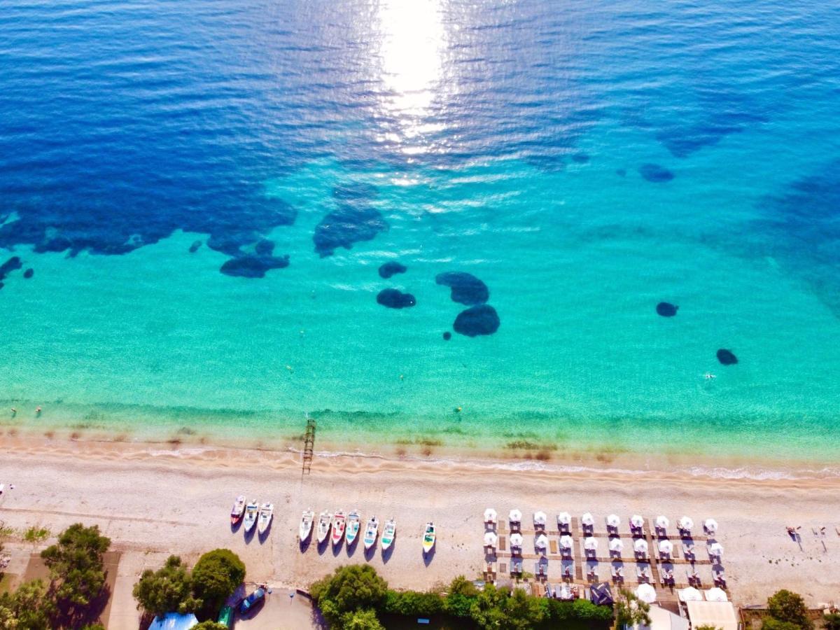 Barbati Beach Minivillas With Pool By Dadovillas Bagian luar foto