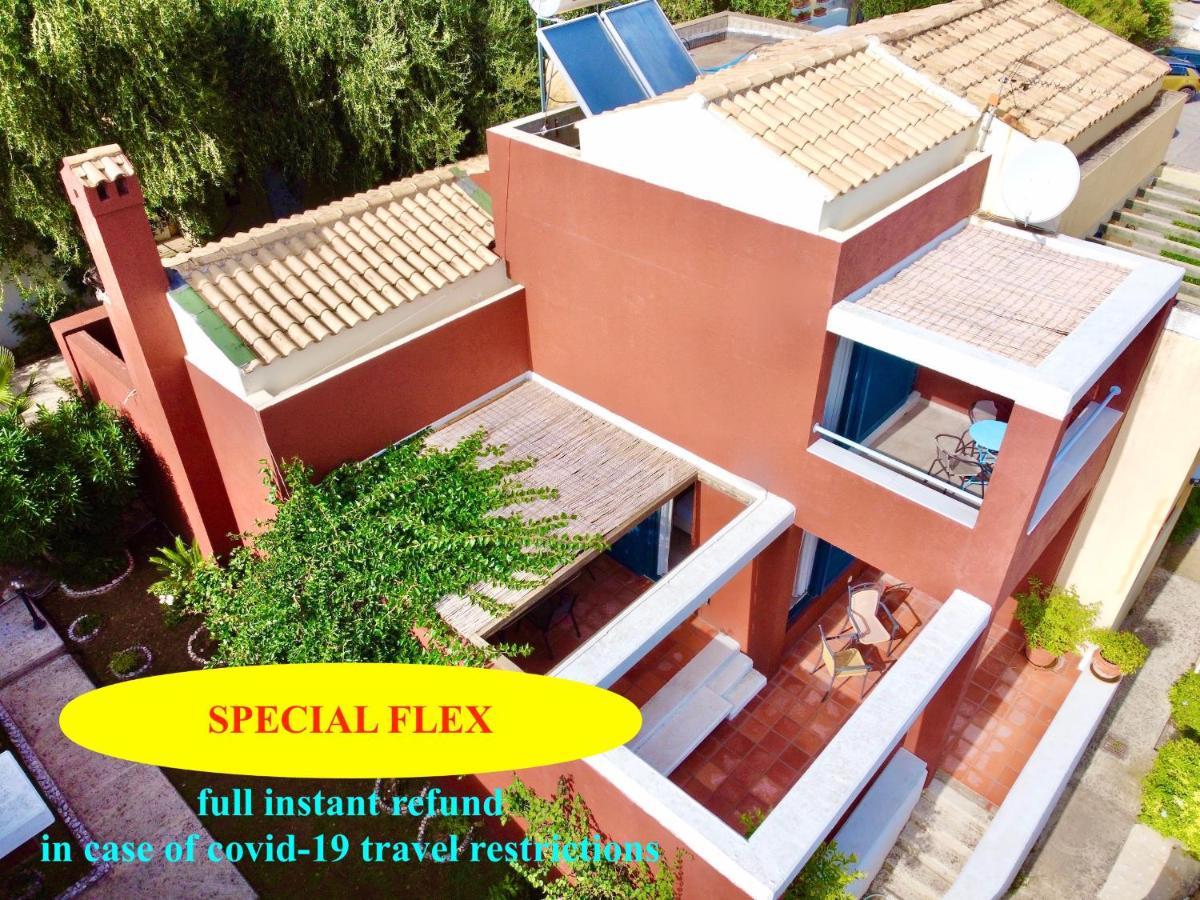 Barbati Beach Minivillas With Pool By Dadovillas Bagian luar foto